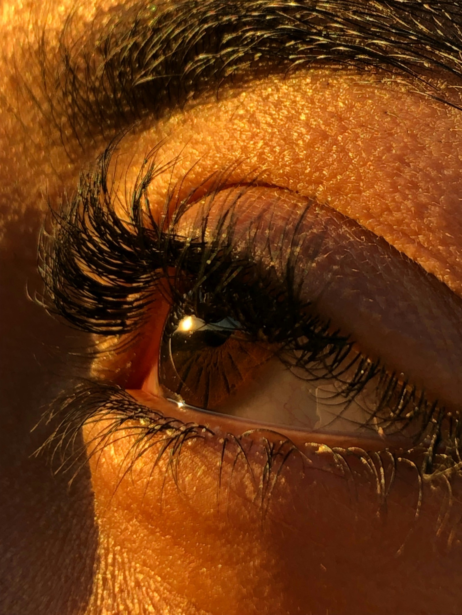 Wimpern in Nahaufnahme, Muster-Motiv