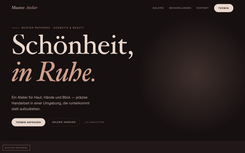 Vorschau Website Kosmetik-Atelier