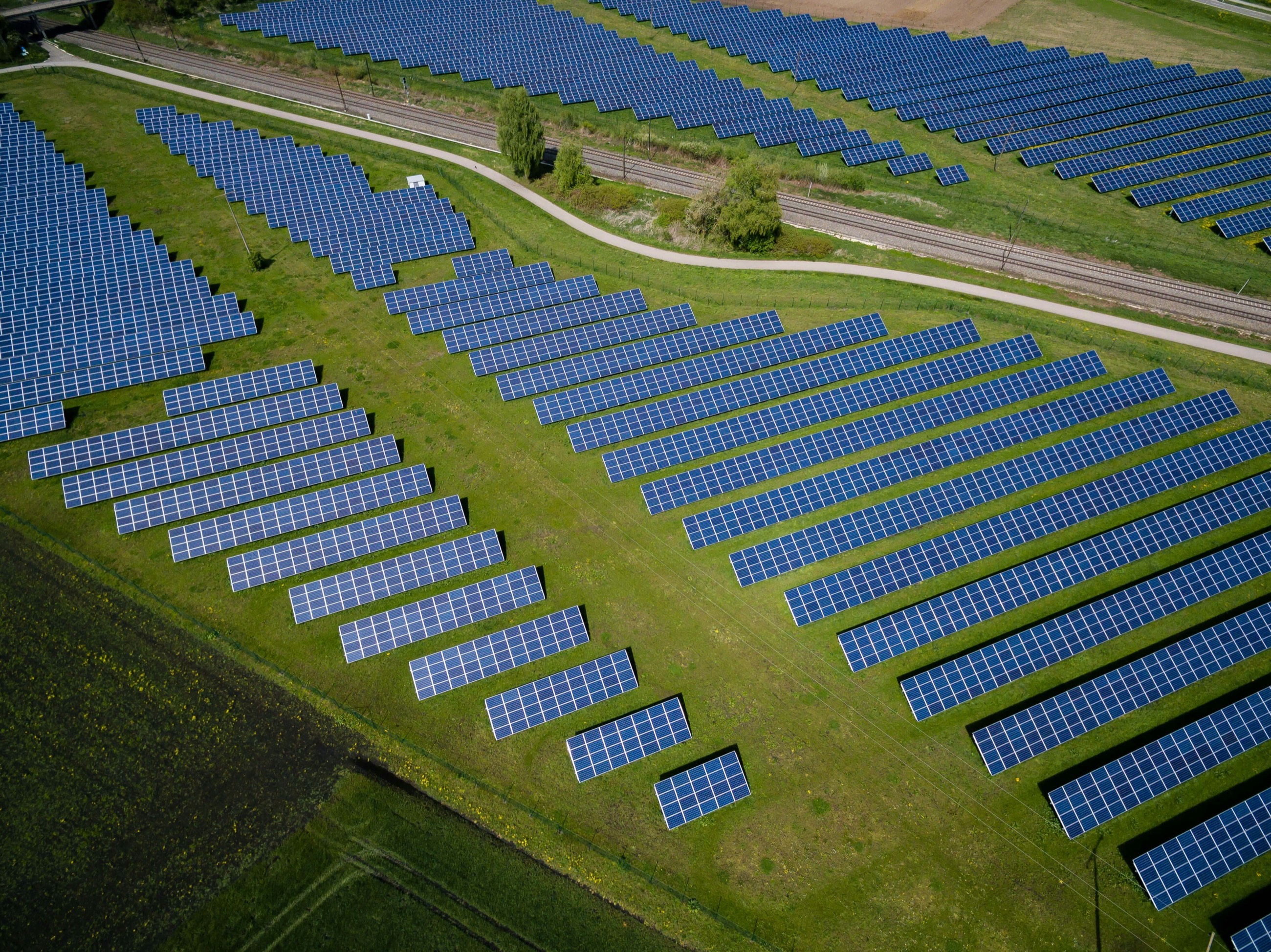 Solarpark aus der Luft, Muster-Projekt