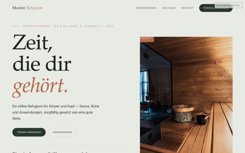 Vorschau Website Wellness