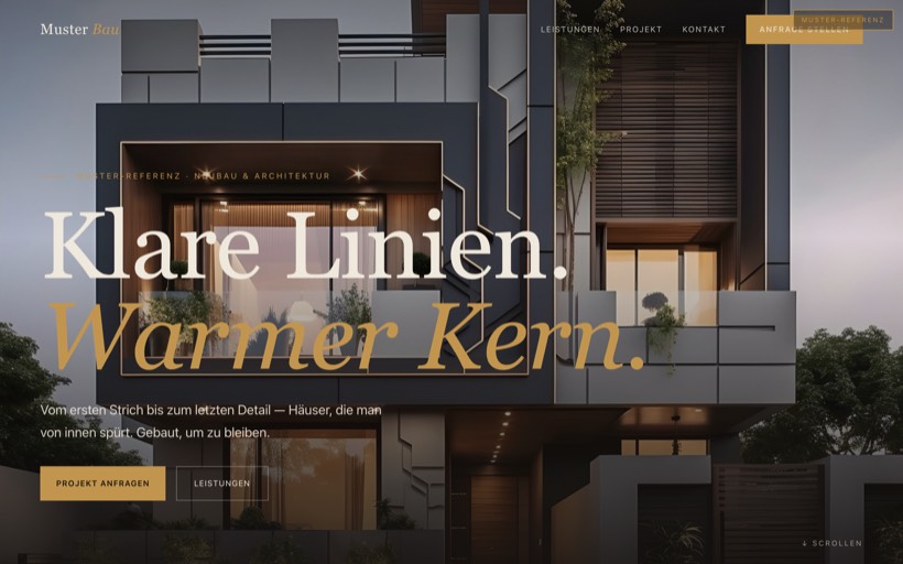 Vorschau Website Bau & Architektur